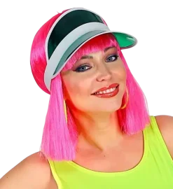 Visière Verte Années 80 – Accessoire Fluo pour Soirée Disco & Déguisement
